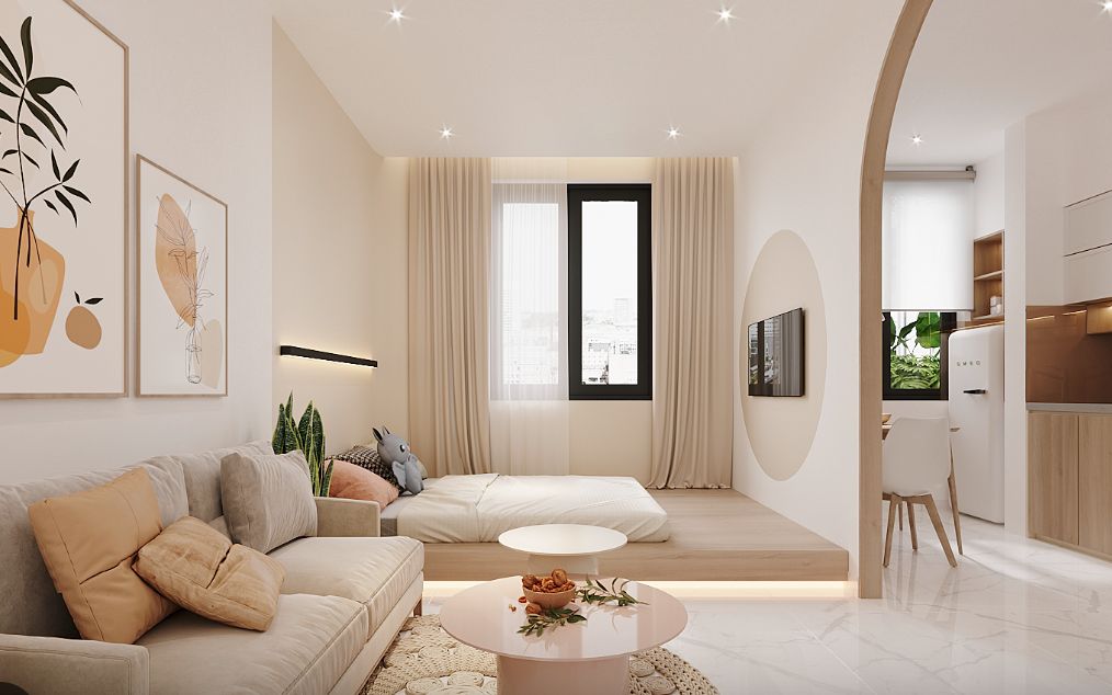 Cho thuê căn hộ 3 phòng ngủ Vinhomes Star City Thanh Hoá, DT 66m2, căn góc view đẹp